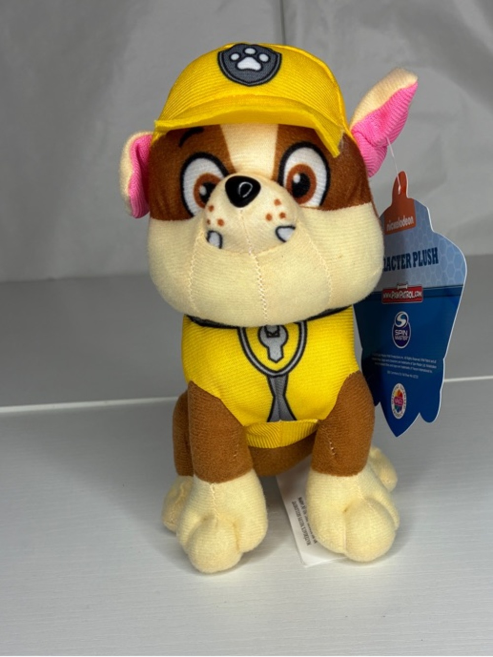 Paw Patrol Rubble Plush in Yellow and Brown